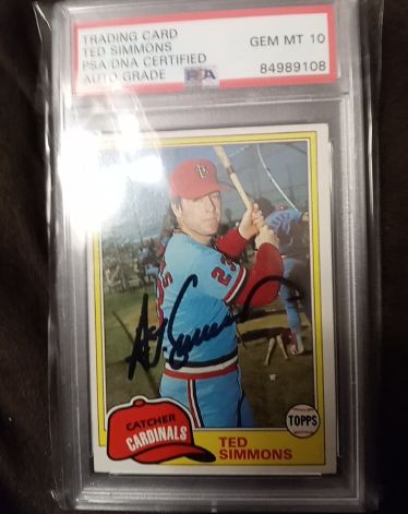 1981 Topps #705 Ted Simmons — front
