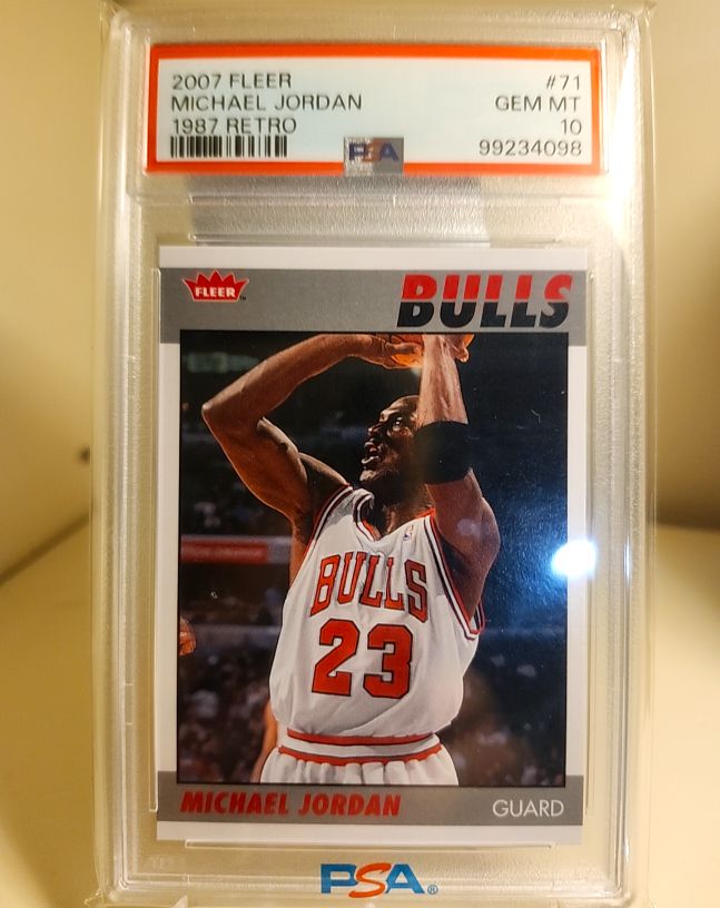2007 Fleer 1987 Retro #71 Michael Jordan — front