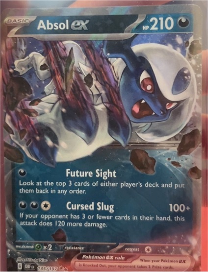 2023 Pokémon SV03: Obsidian Flames #135 Absol ex — front