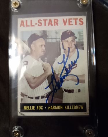 1964 Topps #81 All-Star Vets Nellie Fox Harmon Killebrew — front