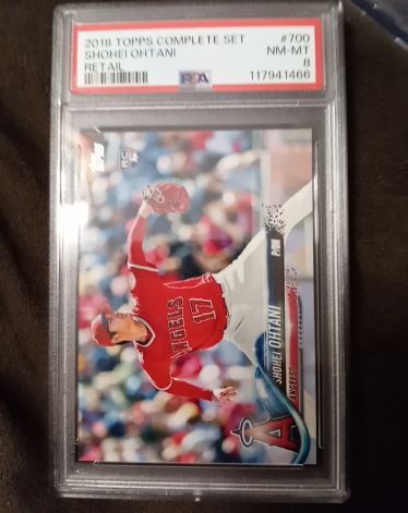 2018 Topps Complete Set #700 Shohei Ohtani Rookie Pitching — front