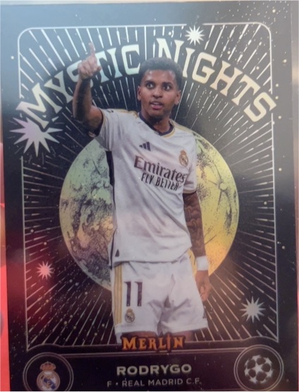 2023-24 Topps Merlin Mystic Nights #MN-5 Rodrygo — front