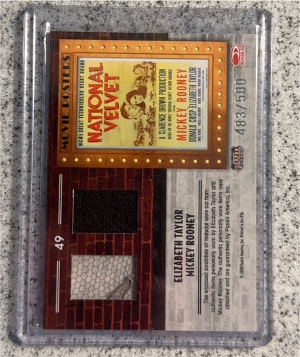 2009 Donruss Americana Movie Posters #49 Elizabeth Taylor/Mickey Rooney — front