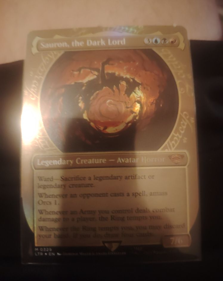 MTG The Lord of the Rings: Tales of Middle-earth #329 Sauron, the Dark Lord — front
