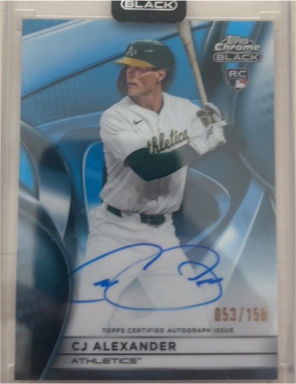 2025 Topps Chrome Black #CBA-CA CJ Alexander — front