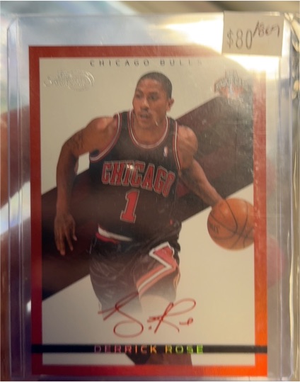 2008-09 Topps Signature #TS-DR Derrick Rose — front