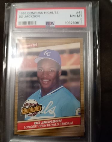 1986 Donruss Highlights #43 Bo Jackson — front