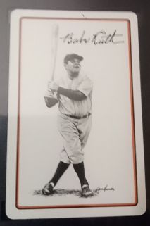 1978 Landsman Sports Deck Babe Ruth Playing Card — front