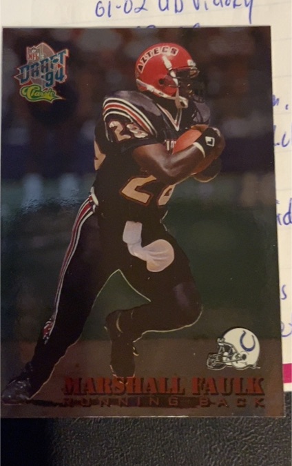 1994 Classic Draft Stars #5 Marshall Faulk — front