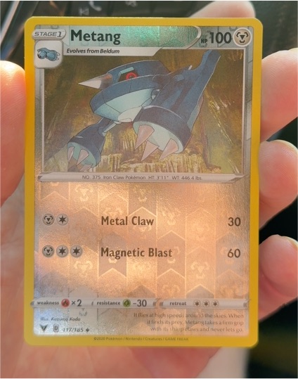 2020 Pokémon Vivid Voltage #117 Metang — front