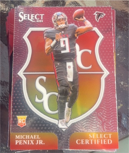 2024 Panini Select #9 Michael Penix Jr. Select Certified Rookies — front