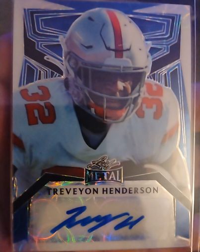 2022 Leaf Metal Treveyon Henderson Autograph — front