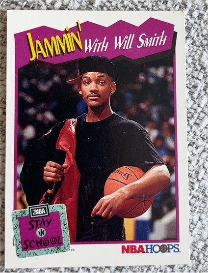 1991 NBA Hoops #325 Jammin' with Will Smith — front