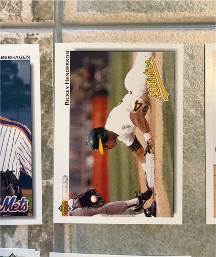 1992 Upper Deck #155 Rickey Henderson — front