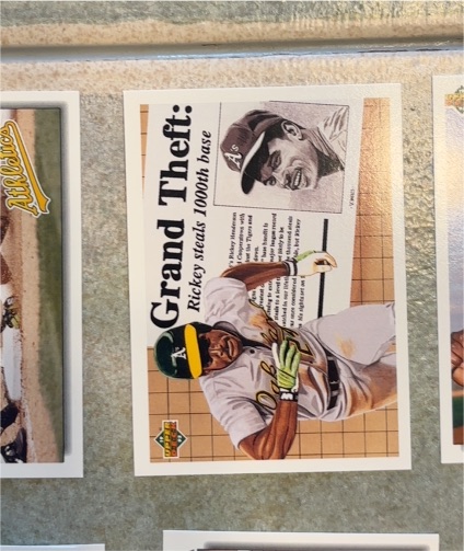 1992 Upper Deck #782 Rickey Henderson Grand Theft — front