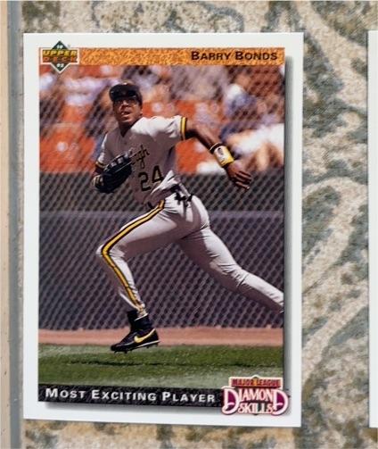 1992 Upper Deck #721 Barry Bonds — front