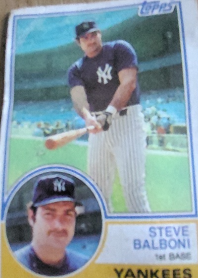 1983 Topps #8 Steve Balboni — front