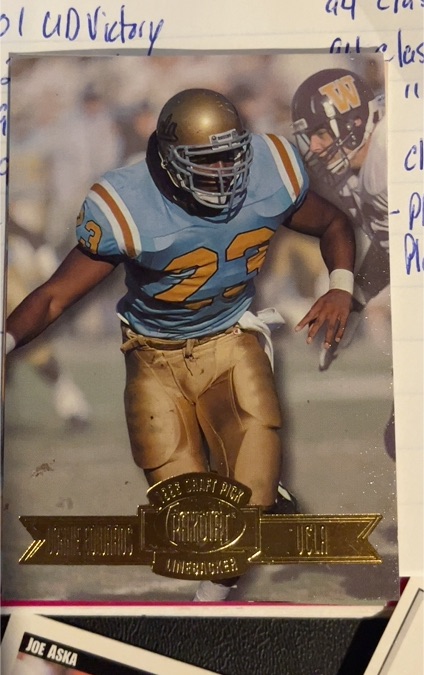 1996 Press Pass Paydirt Draft Pick Junior Seau UCLA — front