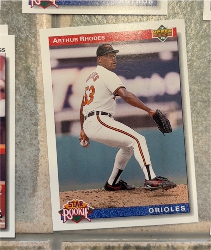 1992 Upper Deck #17 Arthur Rhodes — front