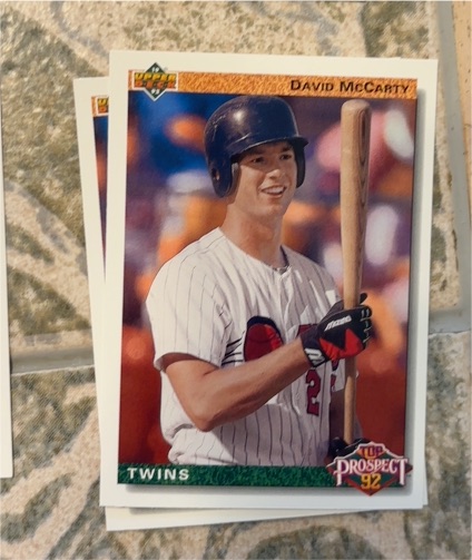 1992 Upper Deck Top Prospect #75 David McCarty — front