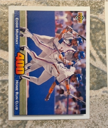 1992 Upper Deck #728 Eddie Murray 400 HR Club — front