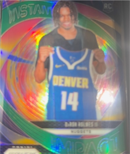 2024-25 Panini Prizm Instant Impact #12 DaRon Holmes II Denver Nuggets RC — front