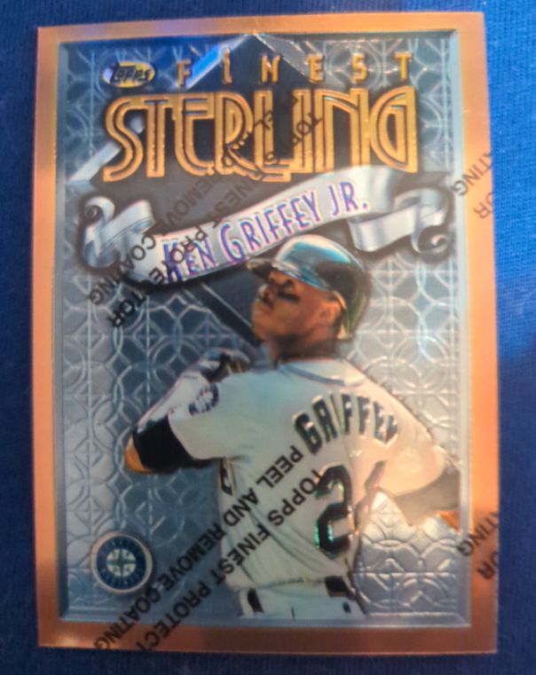 1996 Topps Finest Sterling #24 Ken Griffey Jr. — front