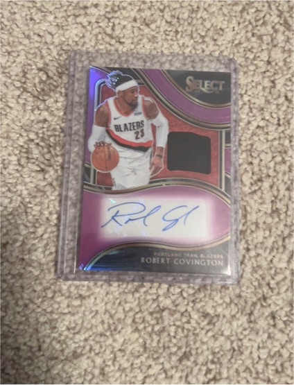 2020-21 Panini Select Autographed Memorabilia #AM-RC Robert Covington — front
