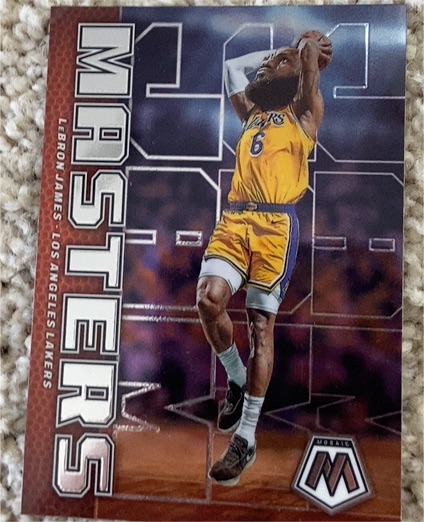 2022-23 Panini Mosaic #1 LeBron James Jam Masters — front