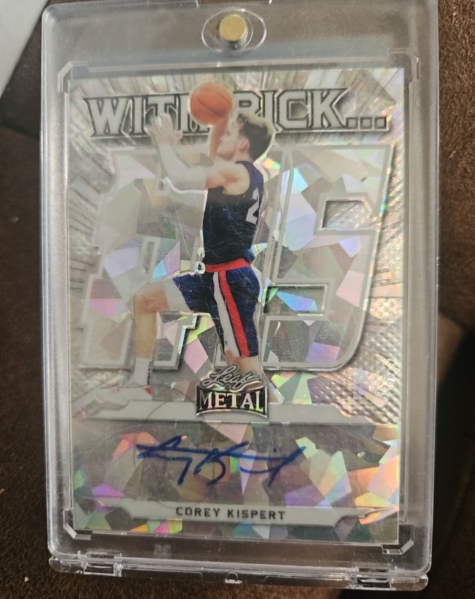 2022 Leaf Metal With Pick #15 Corey Kispert Auto Rookie RC — front
