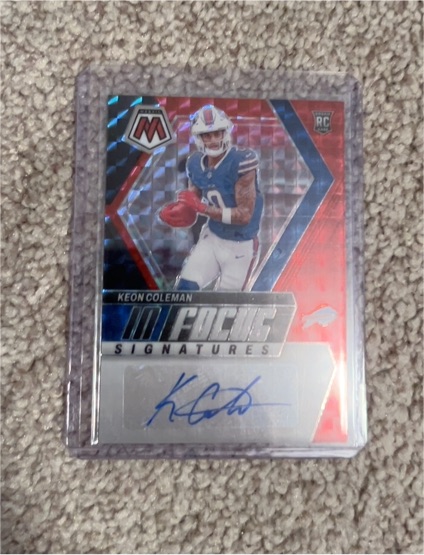 2024 Panini Mosaic #IF-KCN Keon Coleman In Focus Signature Rookie Card — front