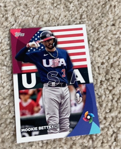 2023 Topps Series 2 World Baseball Classic #WBC-6 Mookie Betts — front