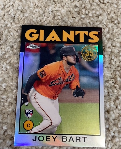 2021 Topps Chrome 1986 35th Anniversary #86BC-15 Joey Bart — front