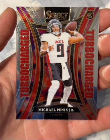 2024 Panini Select #21 Michael Penix Jr. Turbocharged Rookie — front