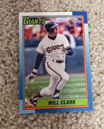 1990 Topps #T90-97 Will Clark — front