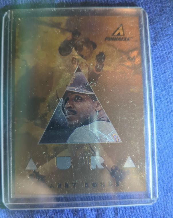 1997 Pinnacle #192 Barry Bonds Aura — front