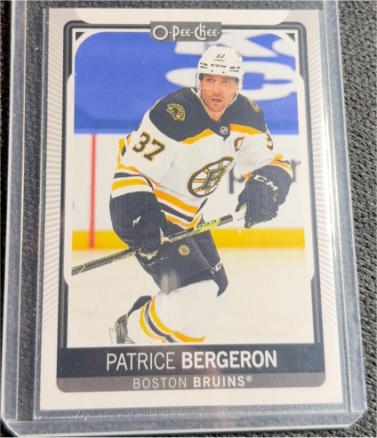 2021-22 O-Pee-Chee #491 Patrice Bergeron — front