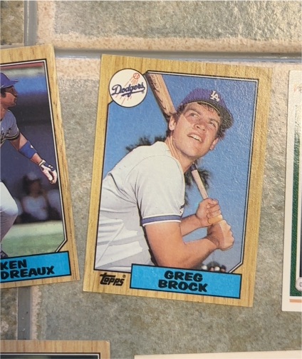 1987 Topps #26 Greg Brock — front