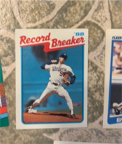 1989 Topps #5 Record Breaker Orel Hershiser — front