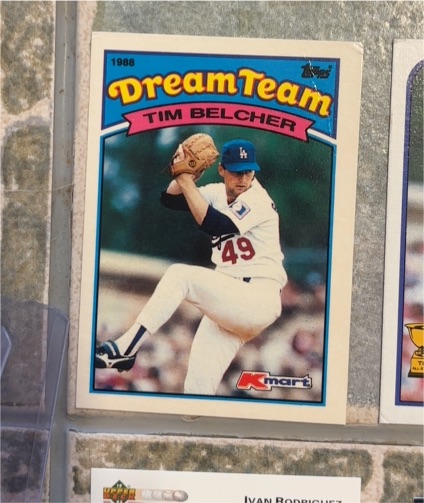 1989 Topps Kmart Dream Team #9 Tim Belcher — front