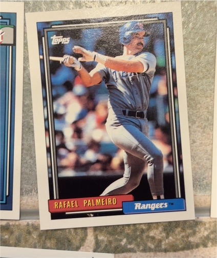 1992 Topps #55 Rafael Palmeiro — front