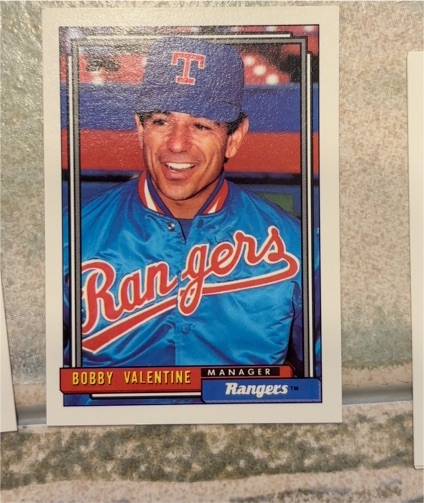 1992 Topps #789 Bobby Valentine — front