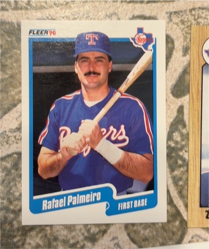 1990 Fleer #308 Rafael Palmeiro — front