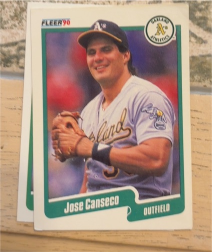 1990 Fleer #3 Jose Canseco — front
