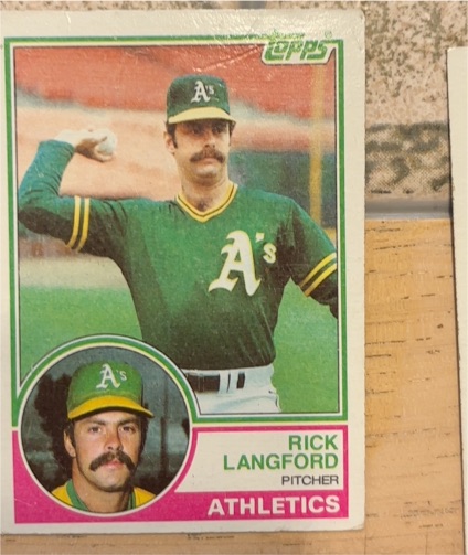 1983 Topps #286 Rick Langford — front