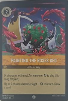 Lorcana Rise of the Floodborn #30 Painting the Roses Red — front