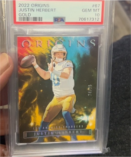 2022 Panini Origins #67 Justin Herbert — front