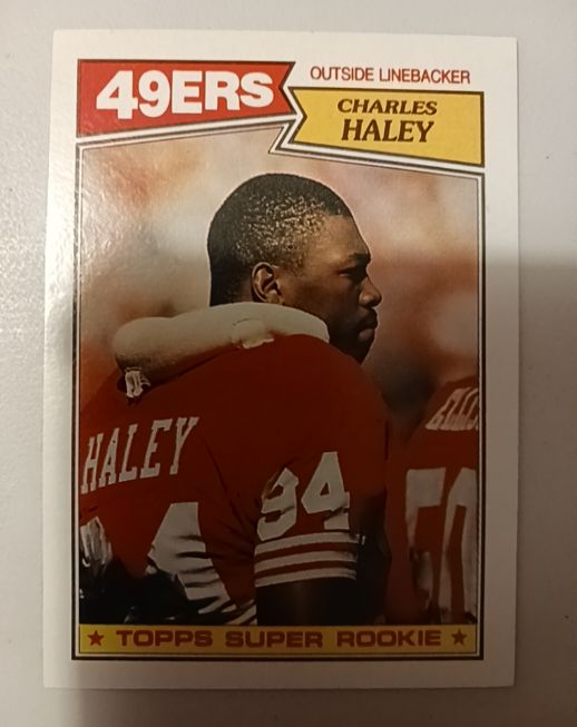 1987 Topps #125 Charles Haley Rookie Card — front