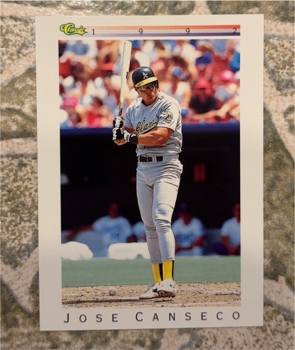 1992 Classic #T22 Jose Canseco — front