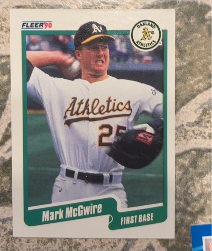 1990 Fleer #15 Mark McGwire — front